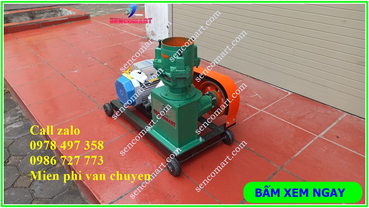 Máy ép cám viên dây curoa S160 3 quả lô