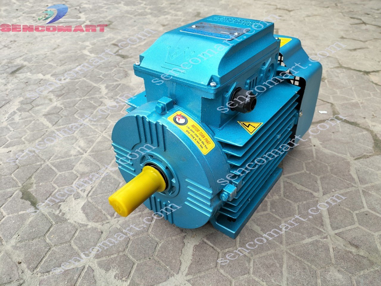 Động cơ mô tơ điện 1 pha 3,5kw (4,67 hp) tốc chậm 1400v/p - chính hãng Toàn Phát