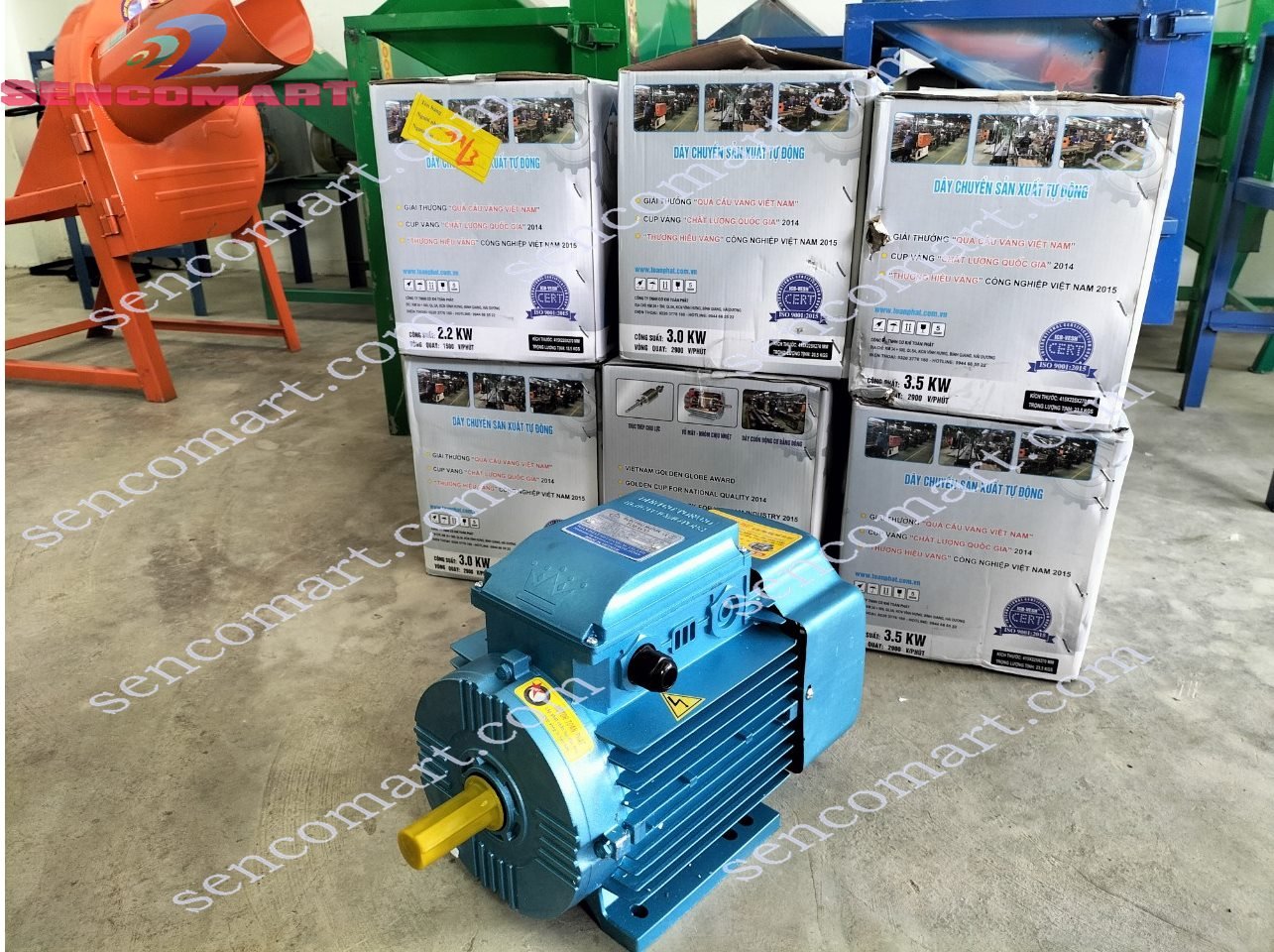 Động cơ điện motor Toàn Phát 3hp 2,2kw 1400 vòng/ phút