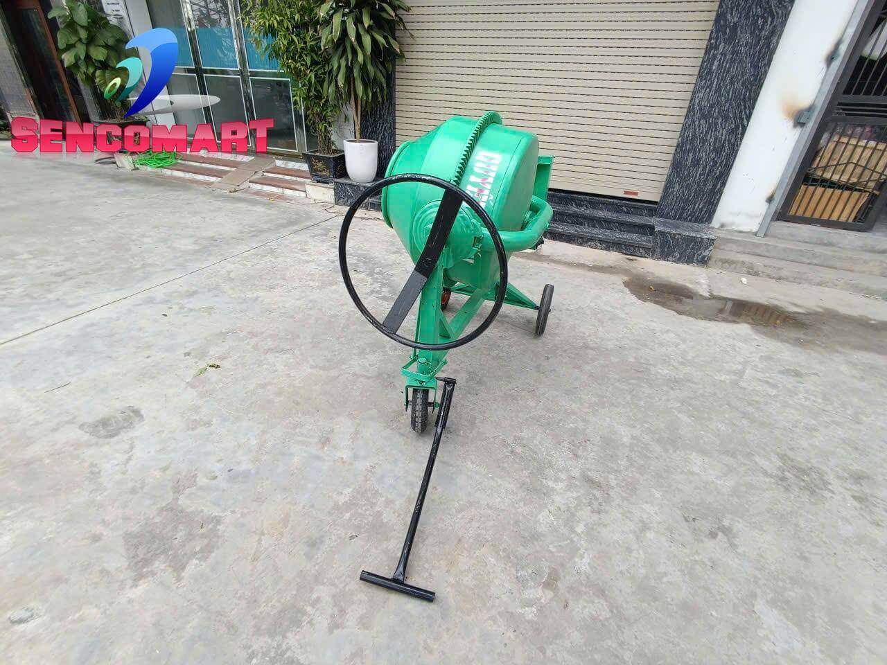 Máy Trộn Vữa Bê Tông 200L Lắp Động Cơ 2,2kW Chính Hãng