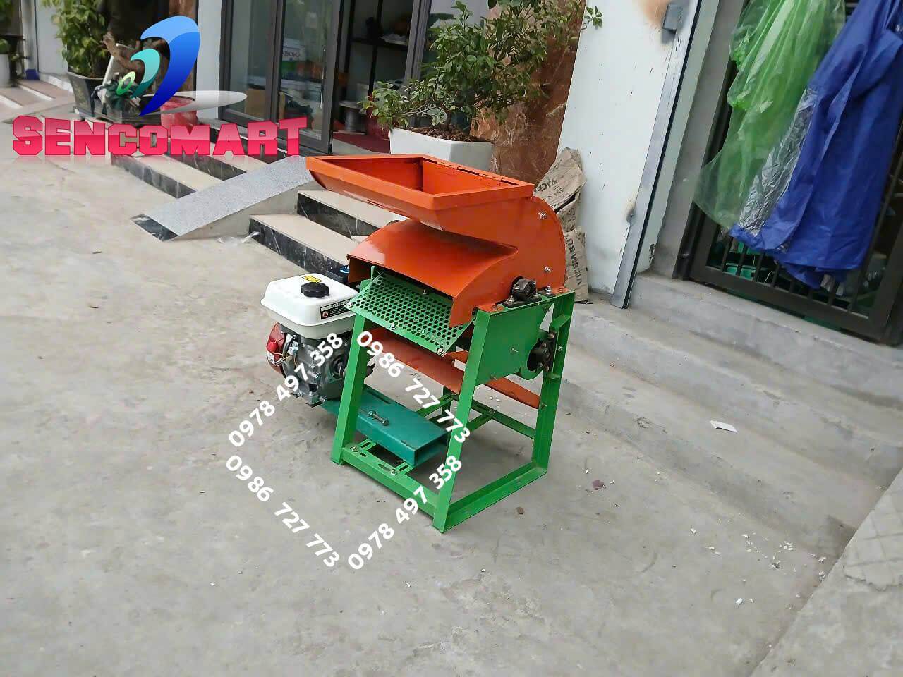 Báo giá máy tẻ ngô nguyên bắp liên hoàn, dùng động cơ xăng