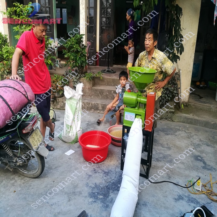 MÁY XAY XÁT GẠO MINI GIA ĐÌNH SENCOMART-SCM02