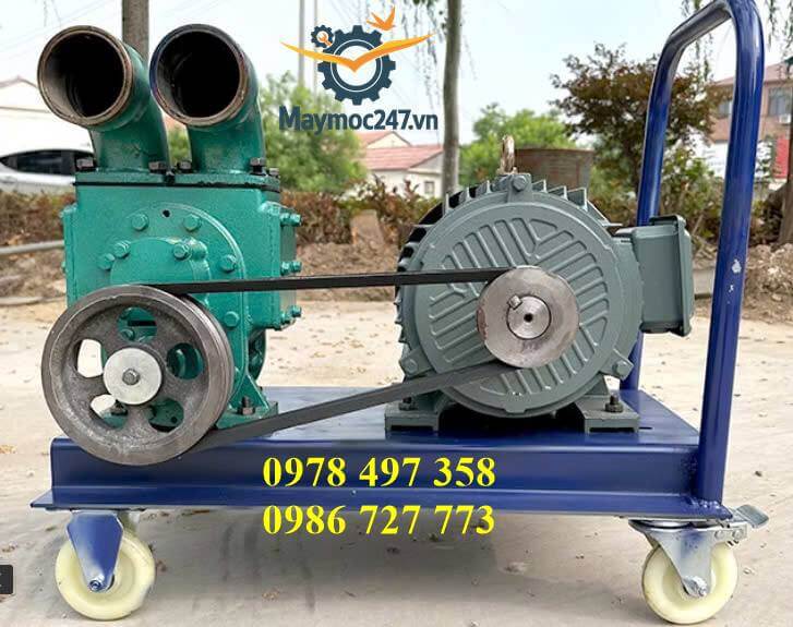 Máy Hút Bùn Công Nghiệp – Chạy 1 Pha – Đủ Bộ – Cánh Thép Chống Tắc
