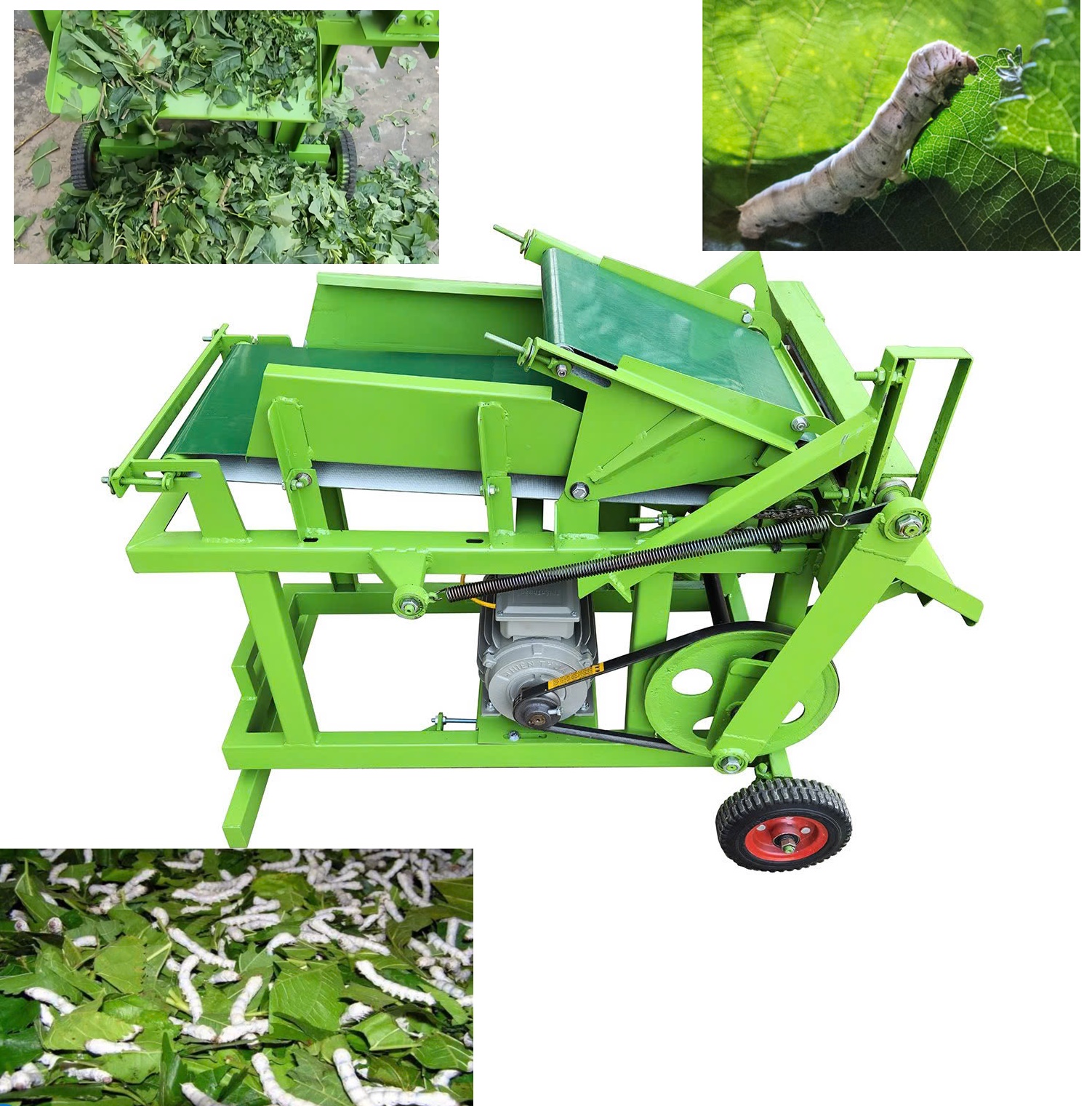 Máy băm lá sen, dâu tằm điều chỉnh 0.5cm-14cm đều đẹp