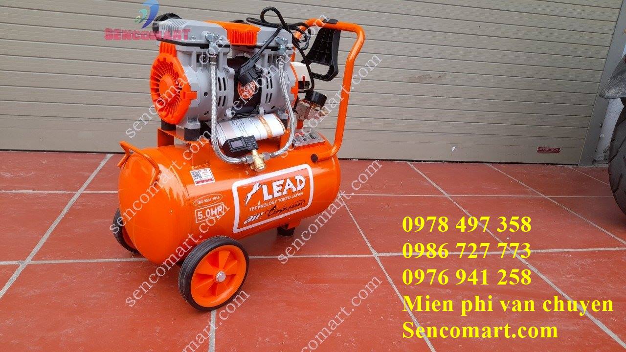 Máy nén khí 30 lít không dầu Lead, hàng nhập khẩu tại Sencomart