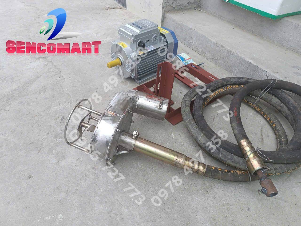 Máy hút bùn cần mềm inox cải tiến 2024