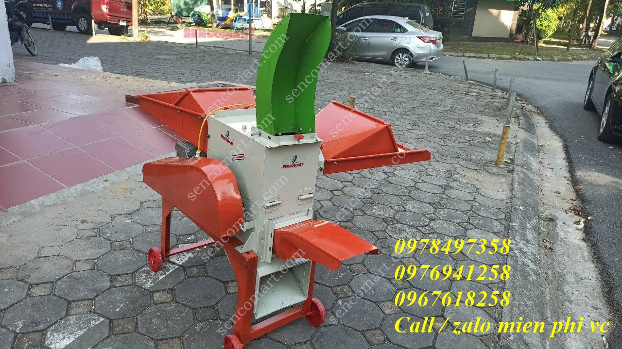 Máy băm xơ dừa động cơ 3kw. Băm cỏ voi, thân cây ngô. Máy nghiền ngô 3 trong 1