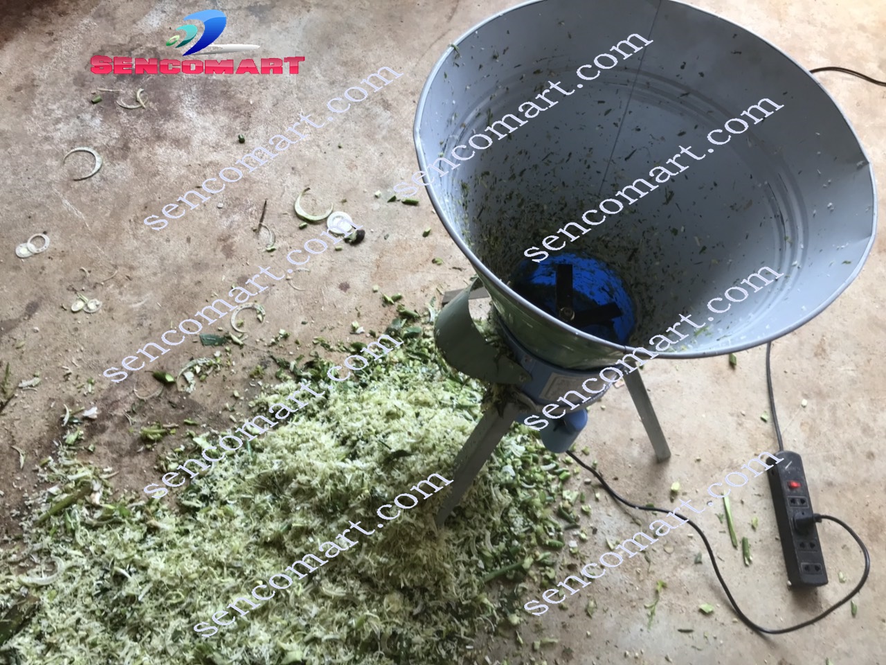 Máy băm xay lục bình, rau muống , rau lang cho gà vịt