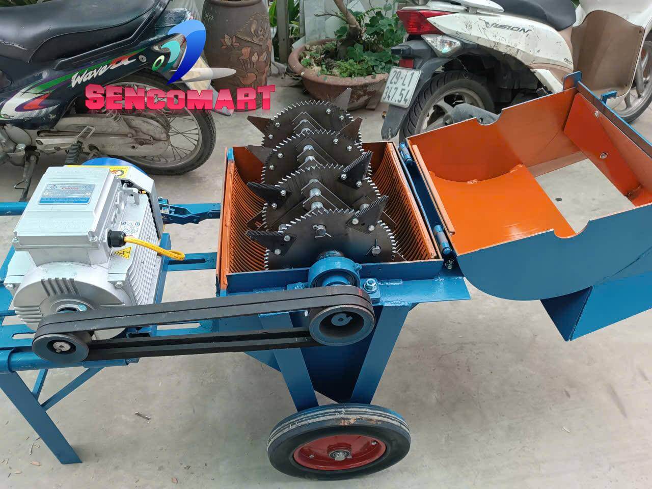 Máy nghiền đất 42 búa và thêm đĩa răng cưa. Thiết kế mới 2026 tại Sencomart