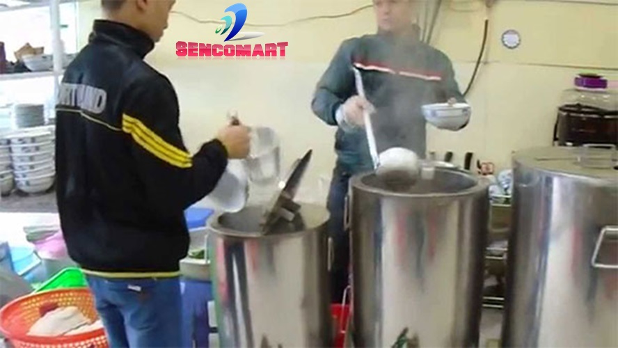 Nồi nấu phở điện 30 L bằng mâm nhiệt nhập khẩu