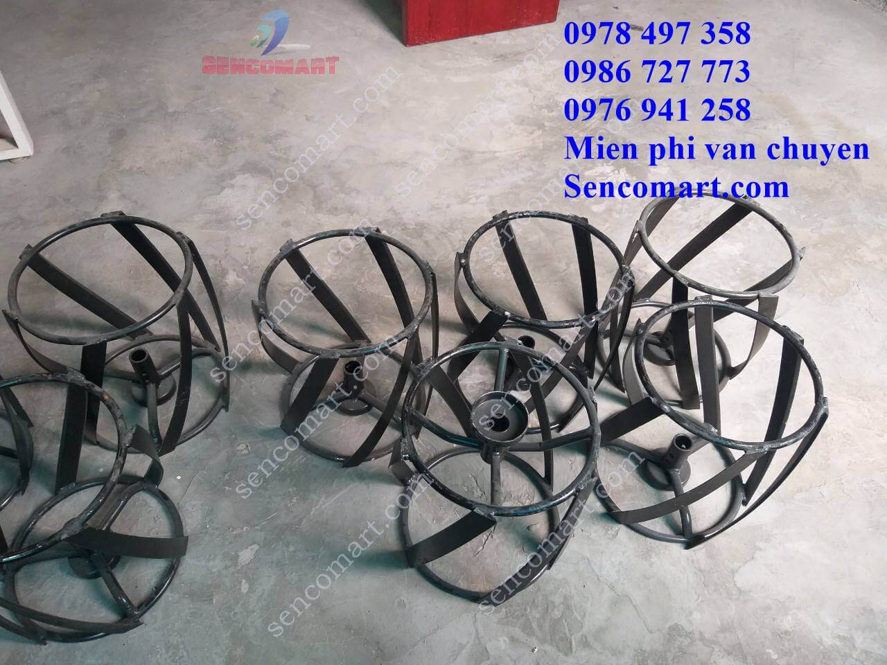 Báo giá bánh lồng xạc cỏ lắp cho máy xới đất mini 2024 tại Sencomart