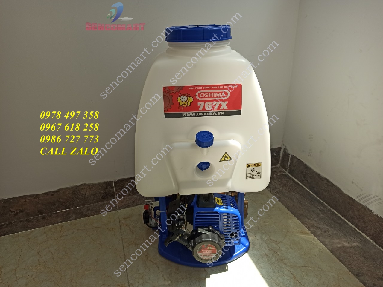 Bình phun thuốc chạy xăng Oshima 767X- Máy xịt thuốc 25 lít oshima 767X