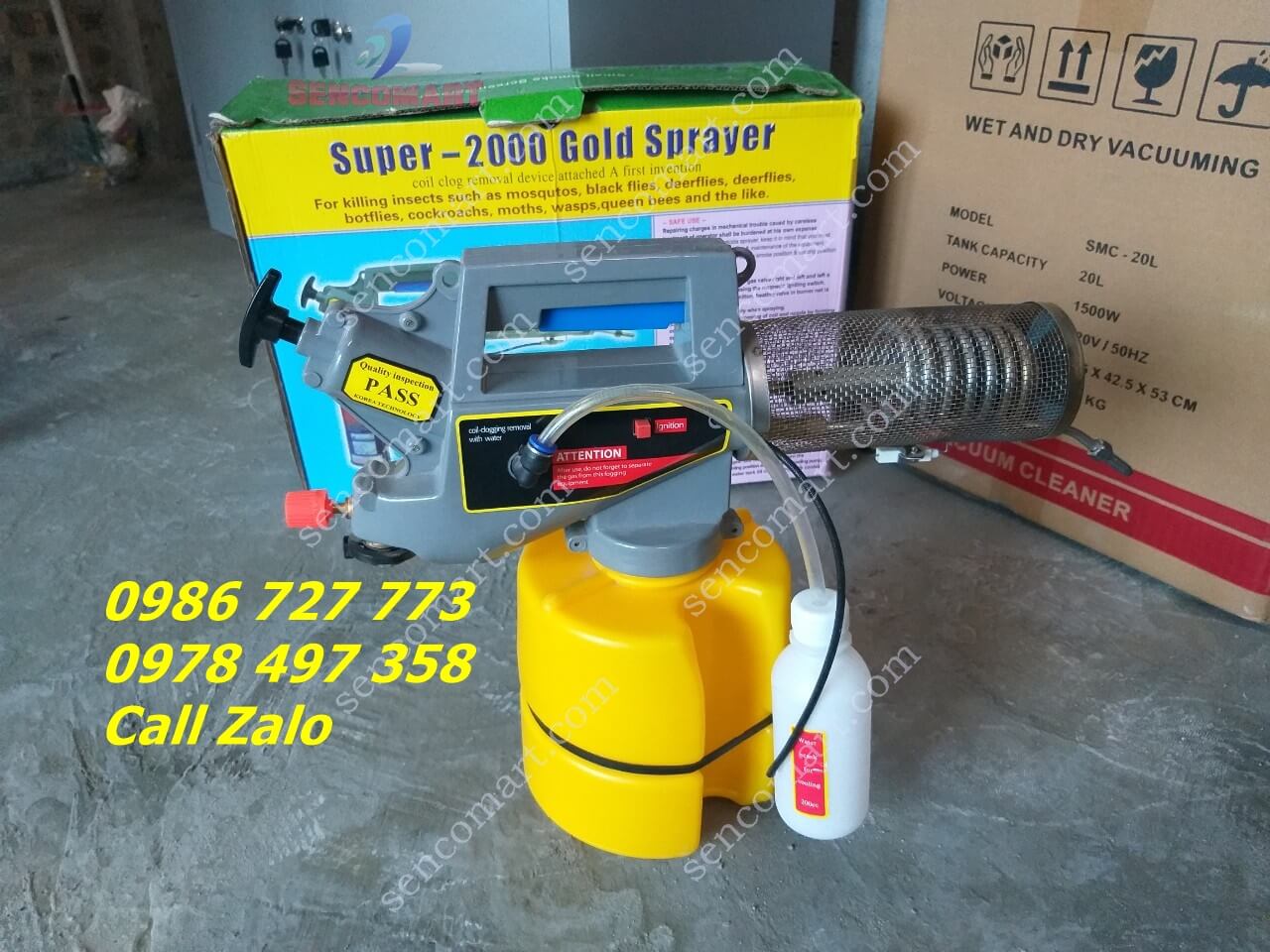 Máy tạo khói mini Super Gold 2000 plus