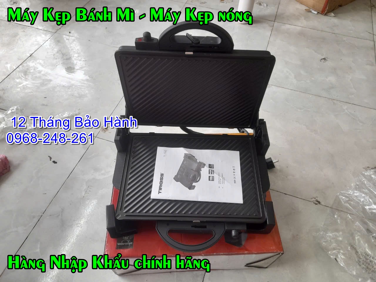 Máy kẹp nướng bánh mỳ đa năng Tiross TS965
