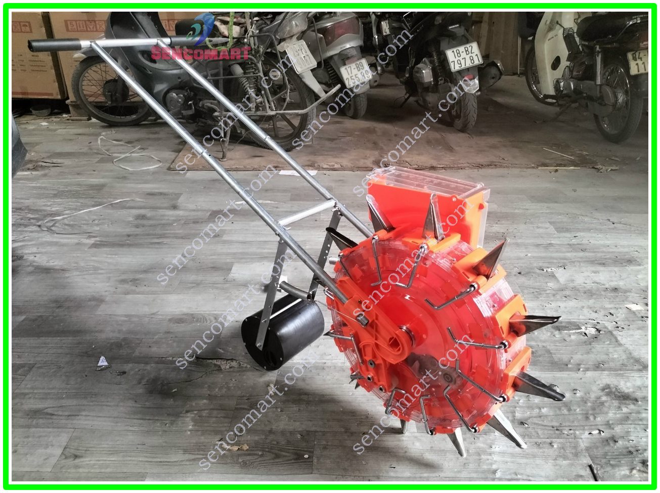 Máy Gieo Hạt Sencomart 989 12 Mỏ Bằng Inox Chống Han Gỉ