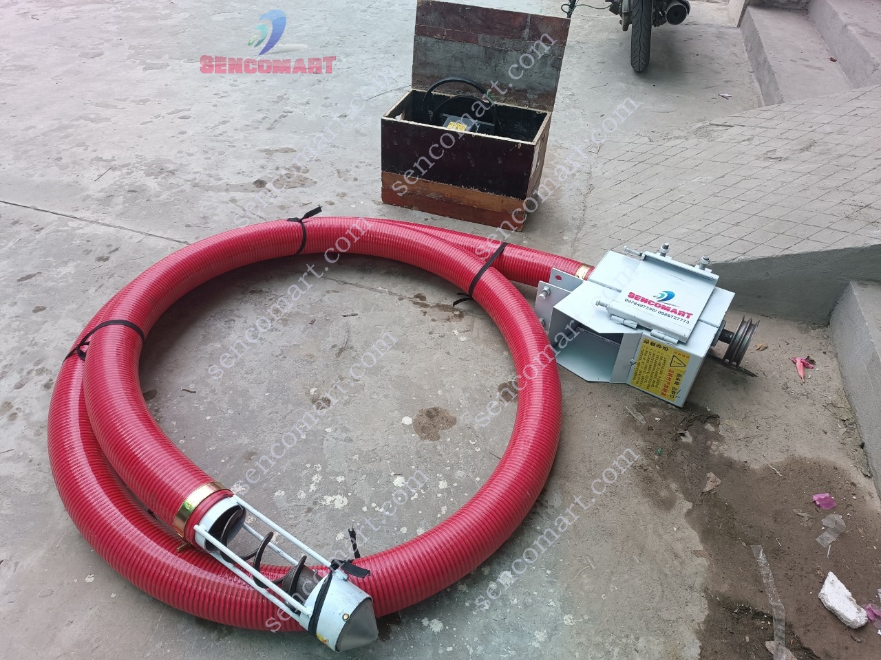 Máy hút ngô thóc, hút trấu sử dụng điện 3 pha 380v