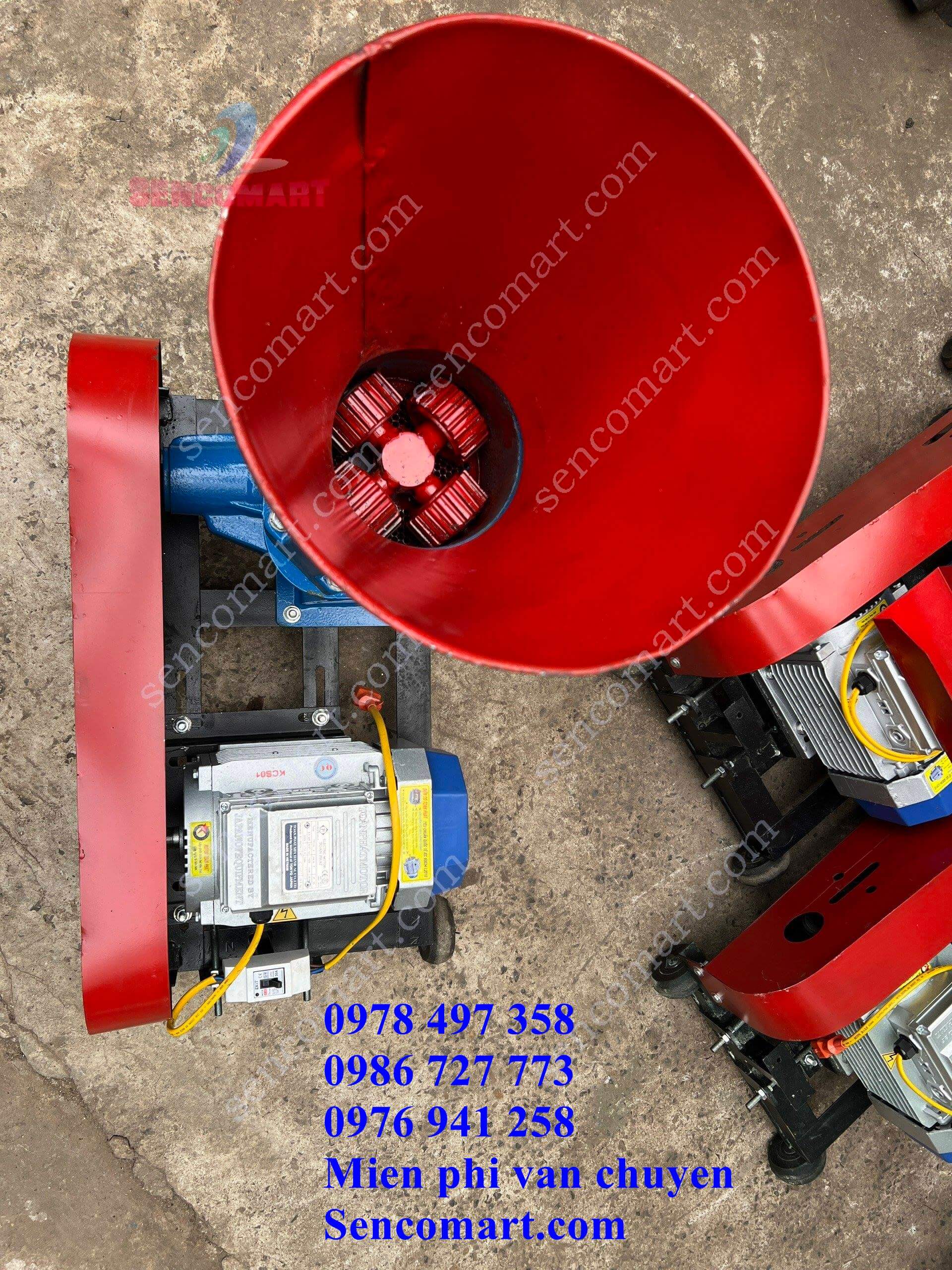 Máy ép cám viên 4 quả lô, mẫu mới Kyoto ECV 4L