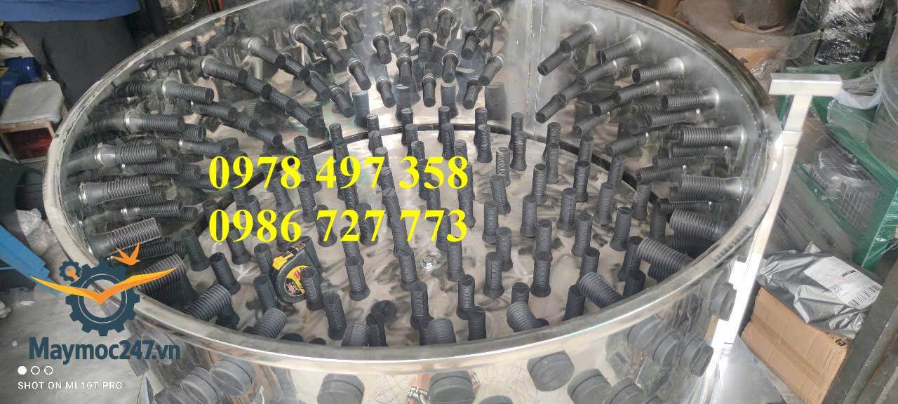 Máy vặt lông chó buli đôi, 2 dây curoa, 100% inox và có cửa mở bên