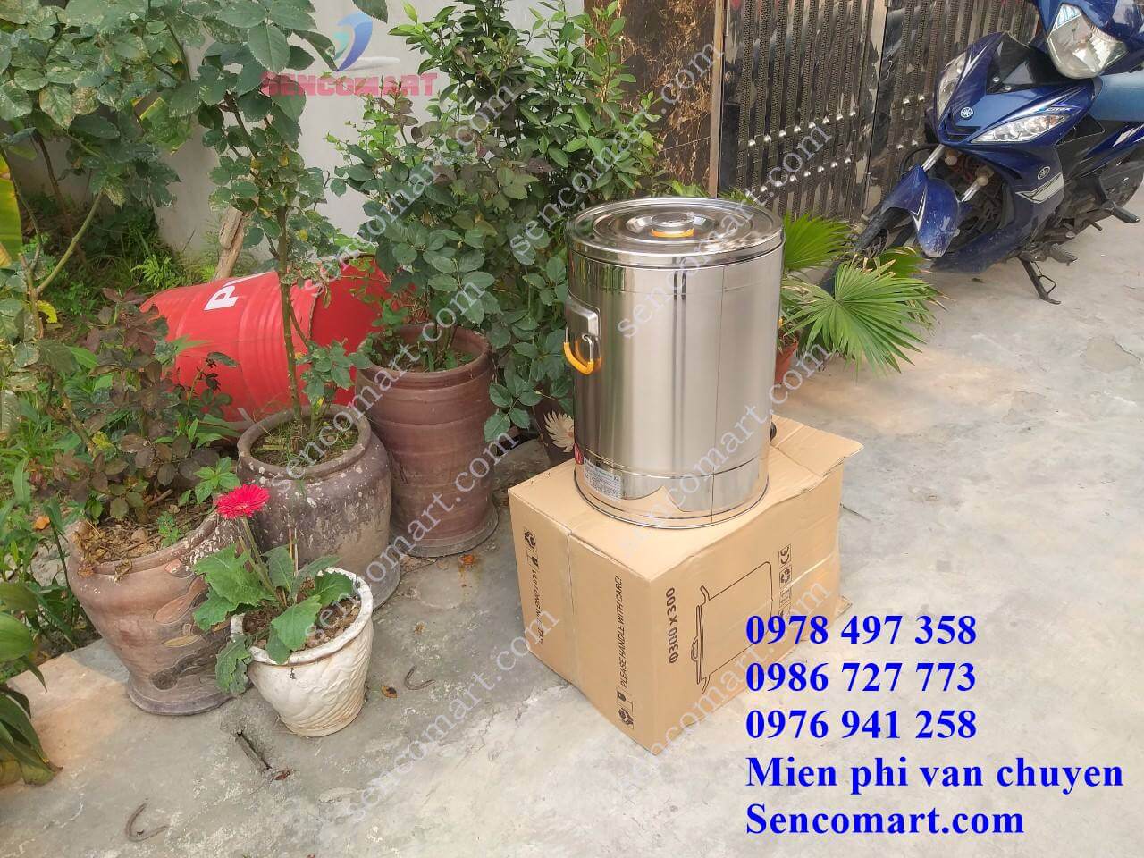 Nồi nấu cháo, soup mâm nhiệt để bàn 25L