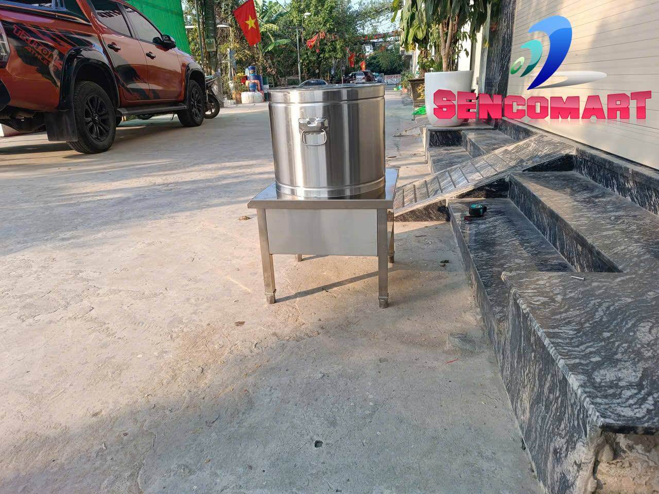 Nồi Phở Điện Mâm Nhiệt Inox 304: Đế Vuông Vững Chãi, An Toàn