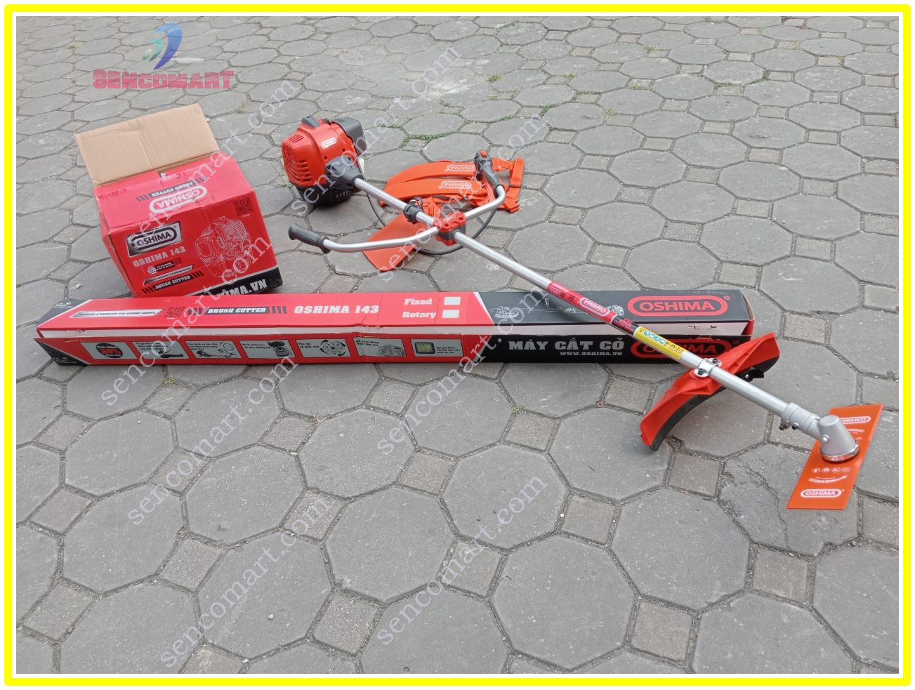 Máy Cắt Cỏ Oshima 143 Chạy Xăng Chính Hãng