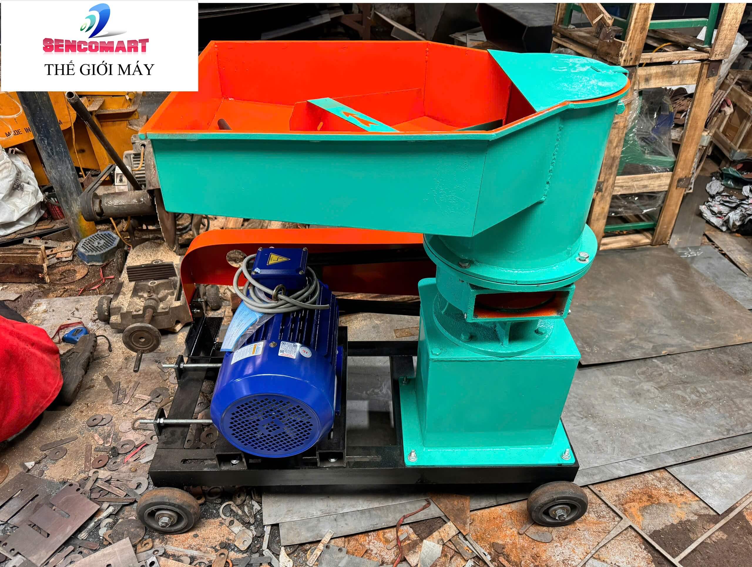 Máy Ép Cám Viên S250 3 Lô Mới Sencomart S250-3L-SENCO