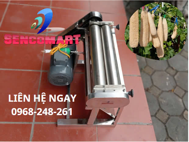 Máy cán xơ mướp lô trơn 45cm- nhận đặt làm theo yêu cầu của khách hàng
