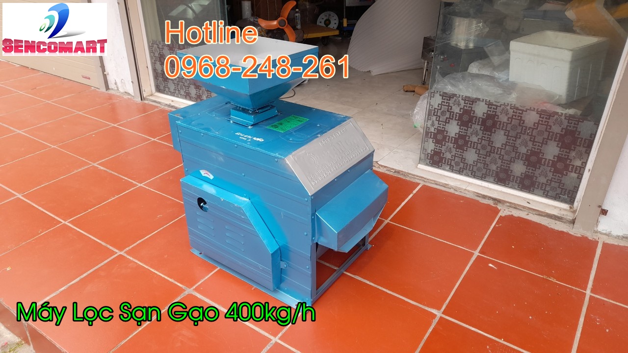 Máy lọc sạn gạo thổi trấu hết sạch bụi năng suất 400kg/h -MLSG400SC