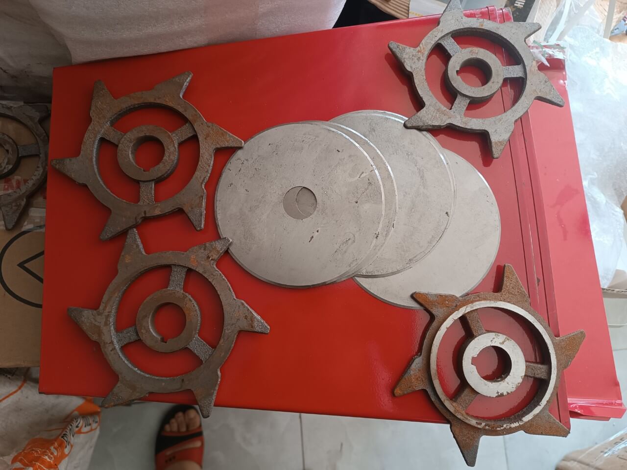 Lưỡi gạt máy cắt cá, vấu máy thái cá, Phụ Kiện máy thái cá