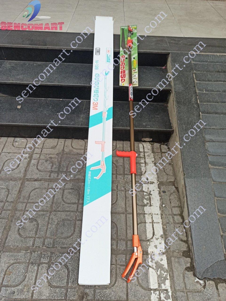 Kéo cắt kẹp hoa quả, cắt cưa cành trên cao N-128 dài 3 mét xuất xứ Nhật Bản chính hãng