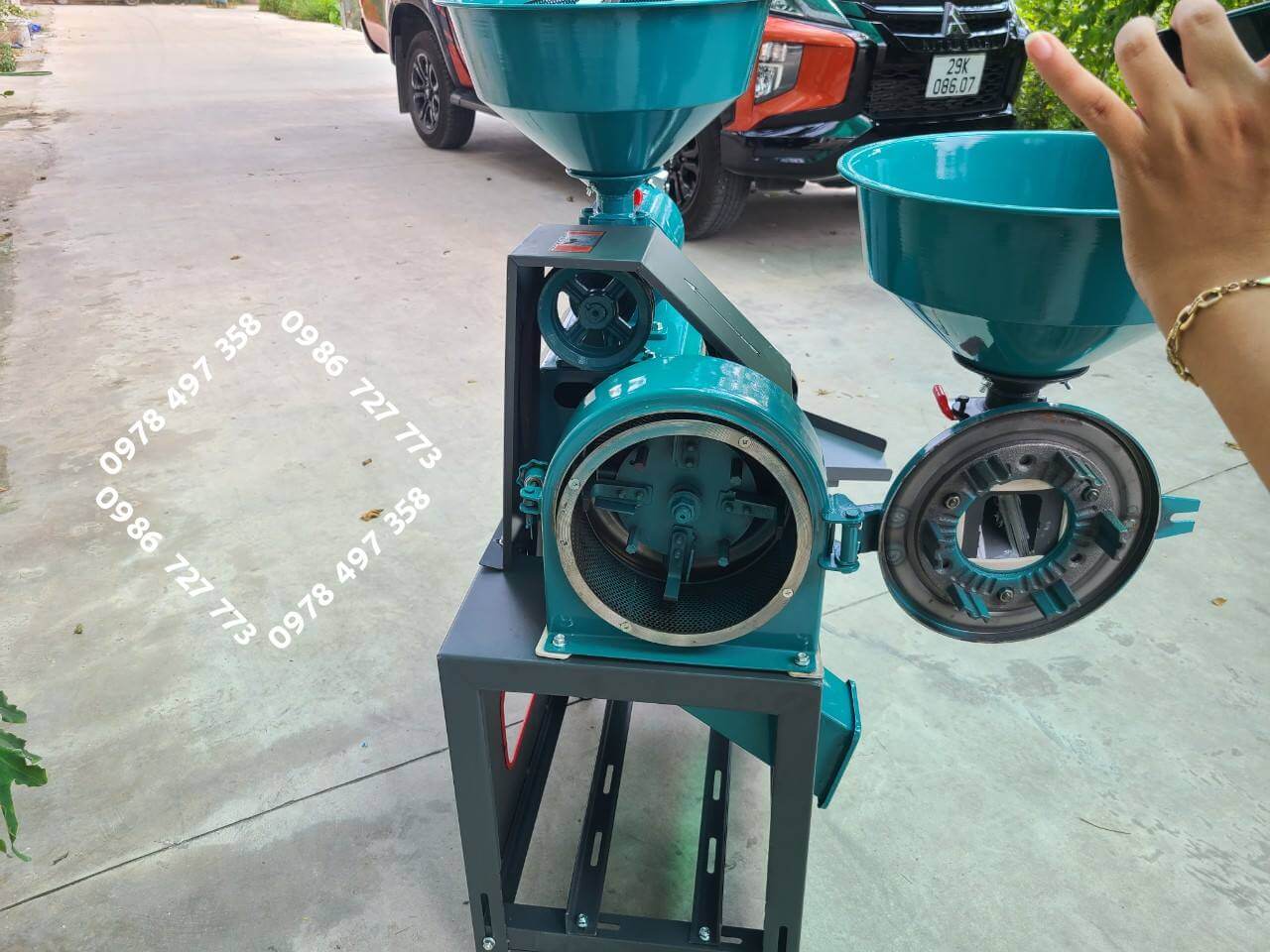 Máy xát gạo đa chức năng Toàn Phát, TP56 (TP600), Xát gạo, nghiền ngô, lọc sạn