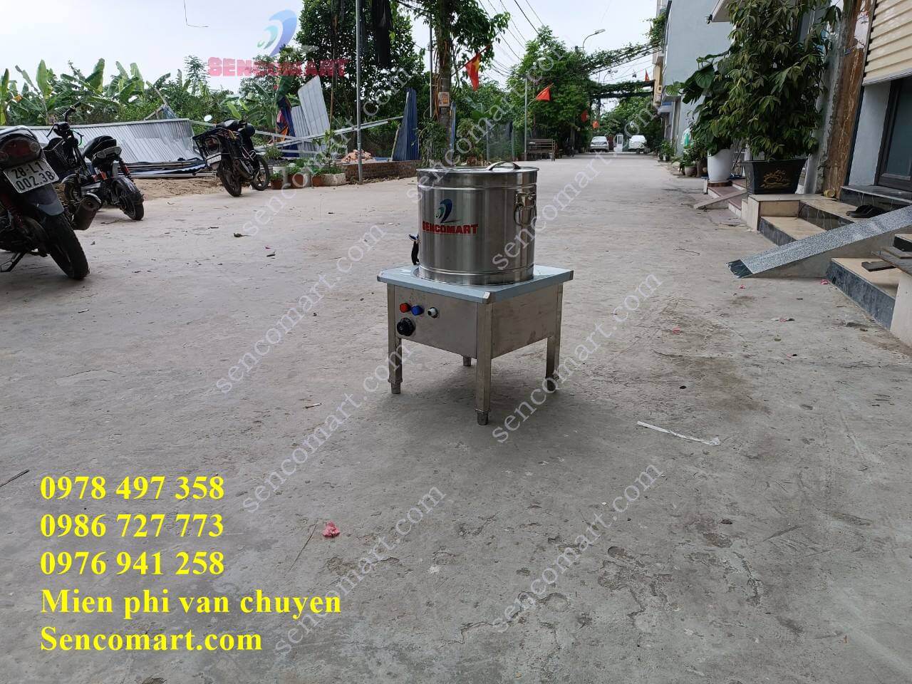 Nấu nấu nước lèo, nước dùng trùng bánh, 20 lít. Hàng 100% inox