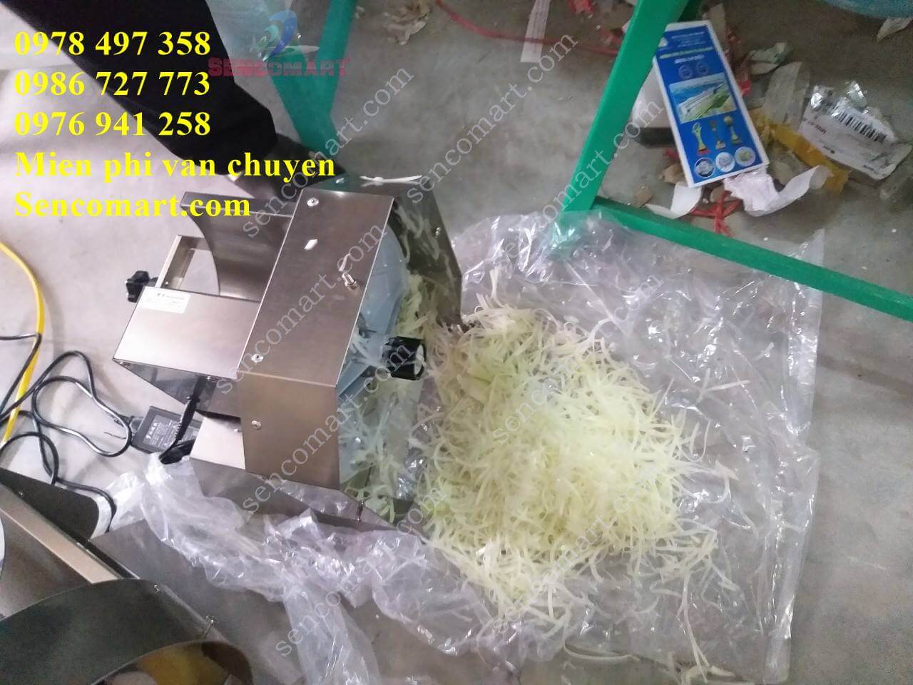 Máy thái sợi đu đủ