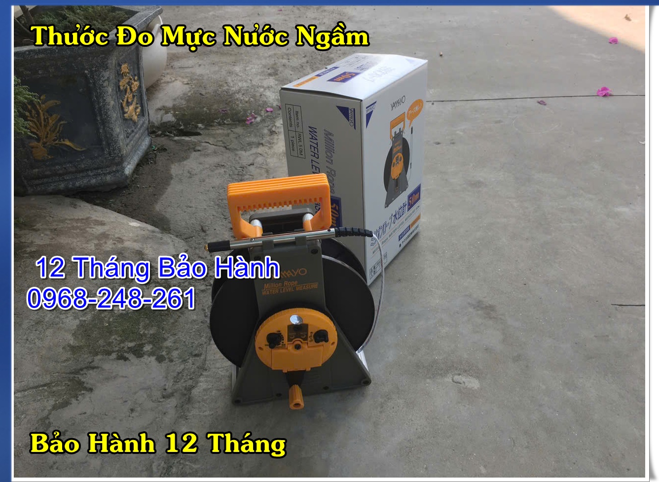 THƯỚC ĐO MỰC NƯỚC NGẦM CHÍNH HÃNG YAMAYO CÓ ĐẦY ĐỦ CO,CQ