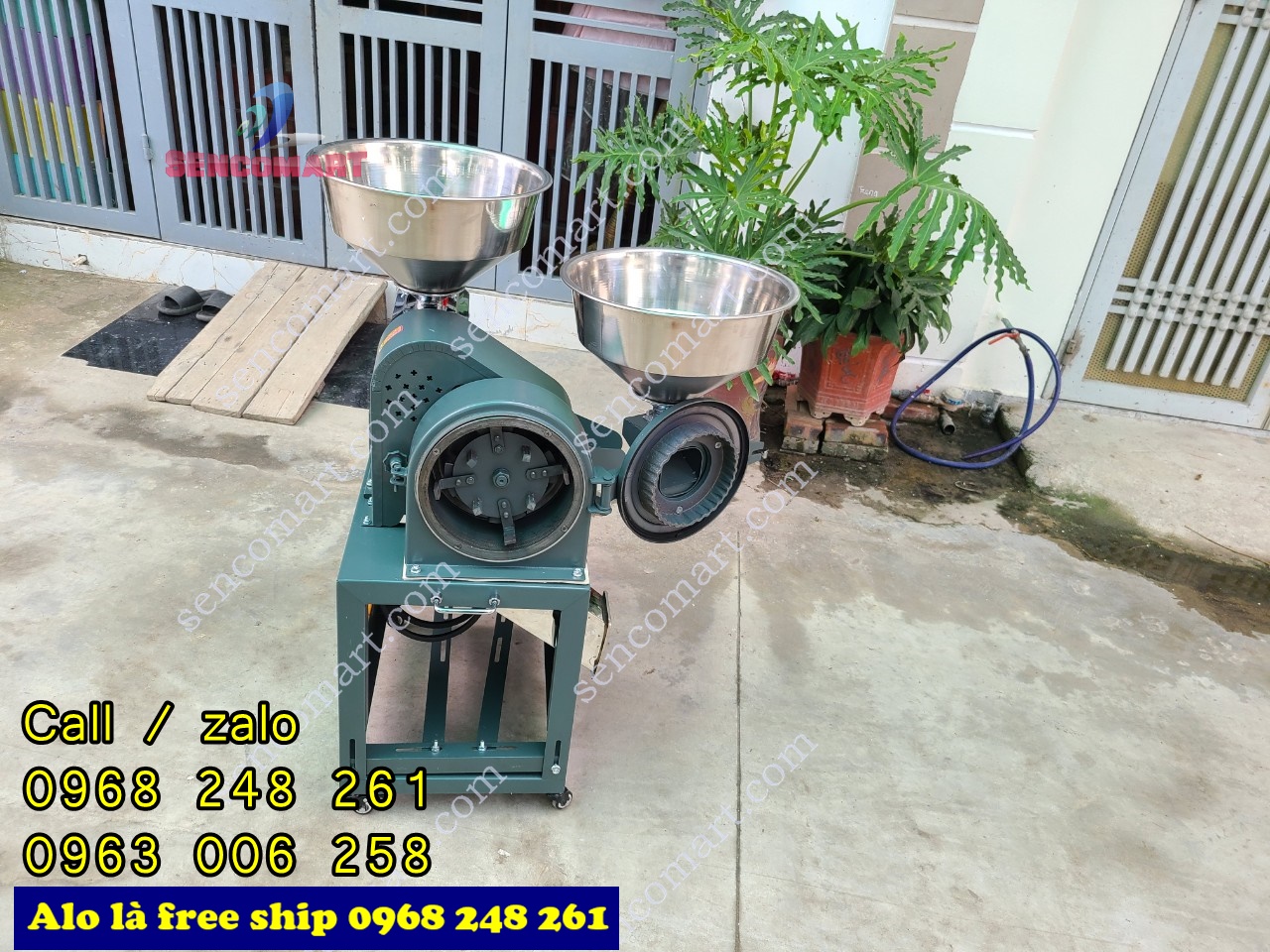 Máy xay xát và nghiền 4 chức năng Hoàng Anh HA5555 Inox