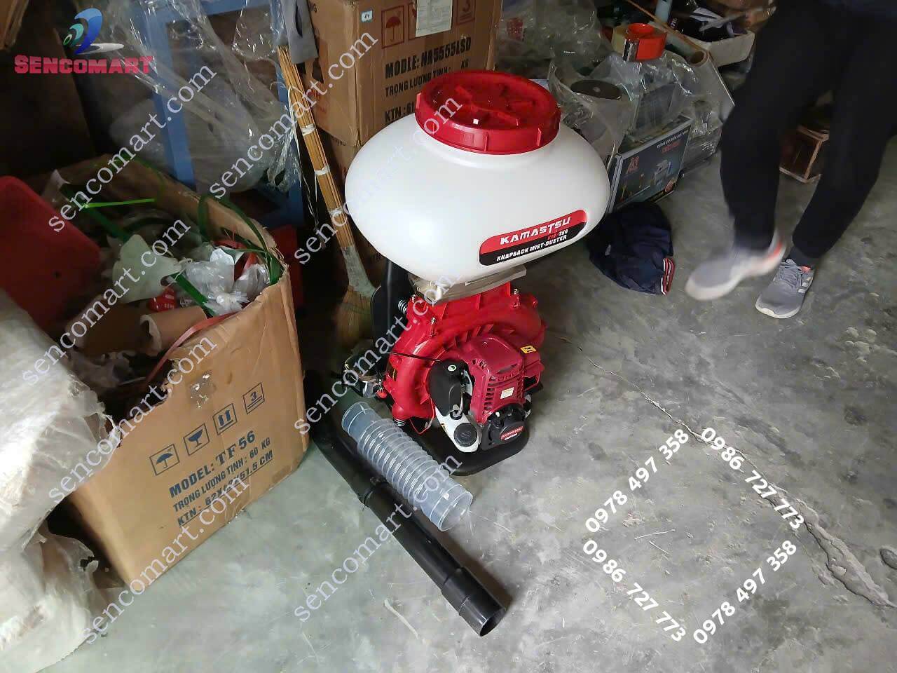 Máy xạ phân giá rẻ Kamastsu 4 thì chính hãng