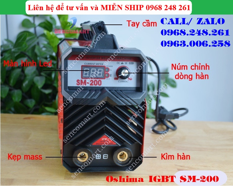 Máy hàn Oshima IGBT SM 200 SENCOMART