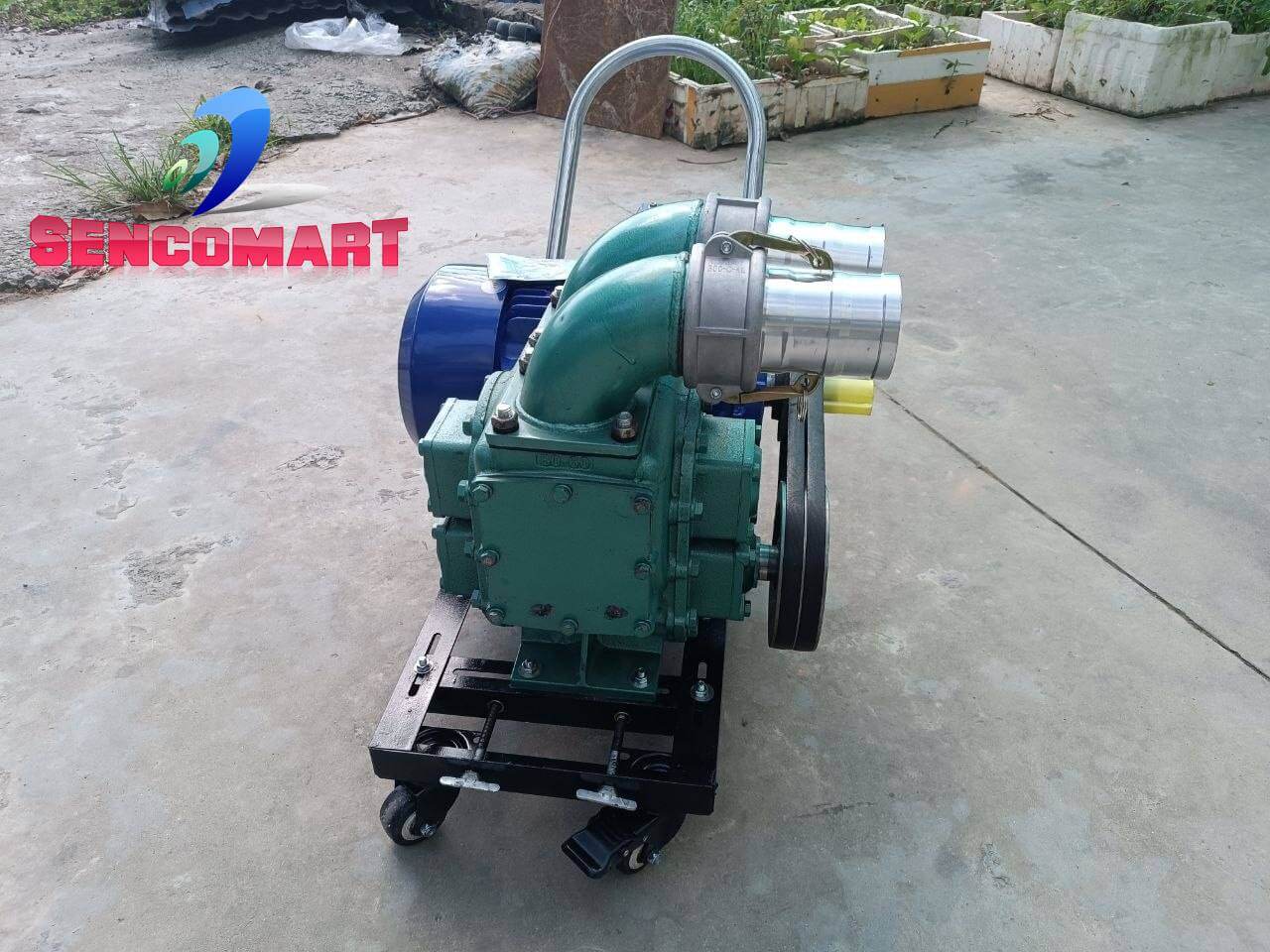 Máy Hút Chất Thải, hút bể biogas họng 75 Cửa Ngang Động Cơ Toàn Phát Bền Bỉ