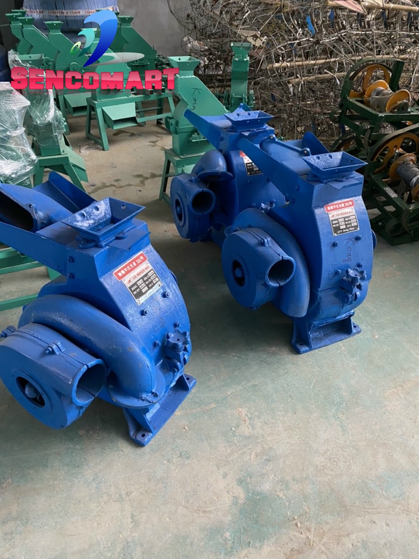 Máy nghiền thức ăn chăn nuôi thành bột mịn 12 búa SC12 ( đã có motor toàn phát)