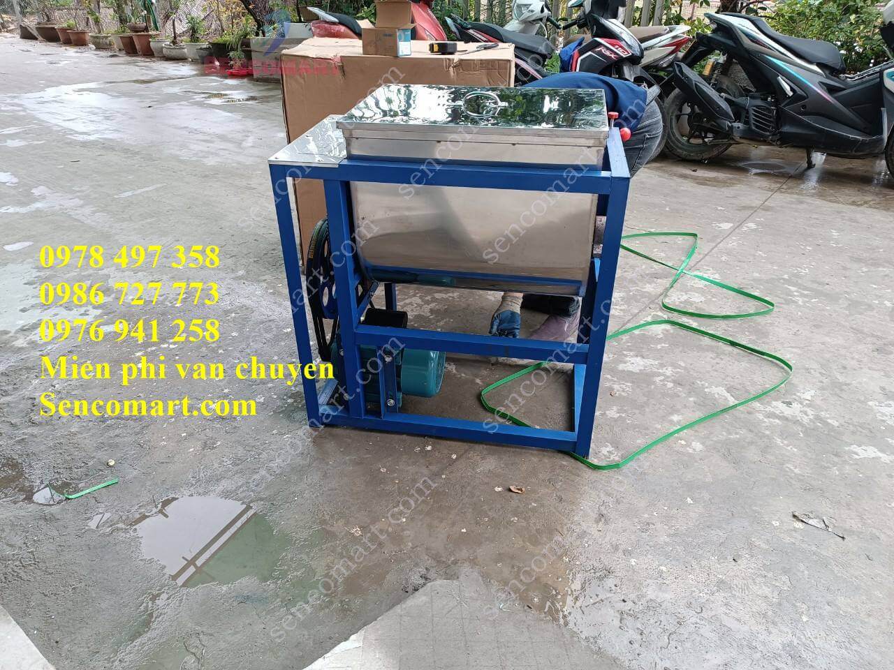 Máy trộn đảo thức ăn công nghiệp, trộn nộm rau gia vị