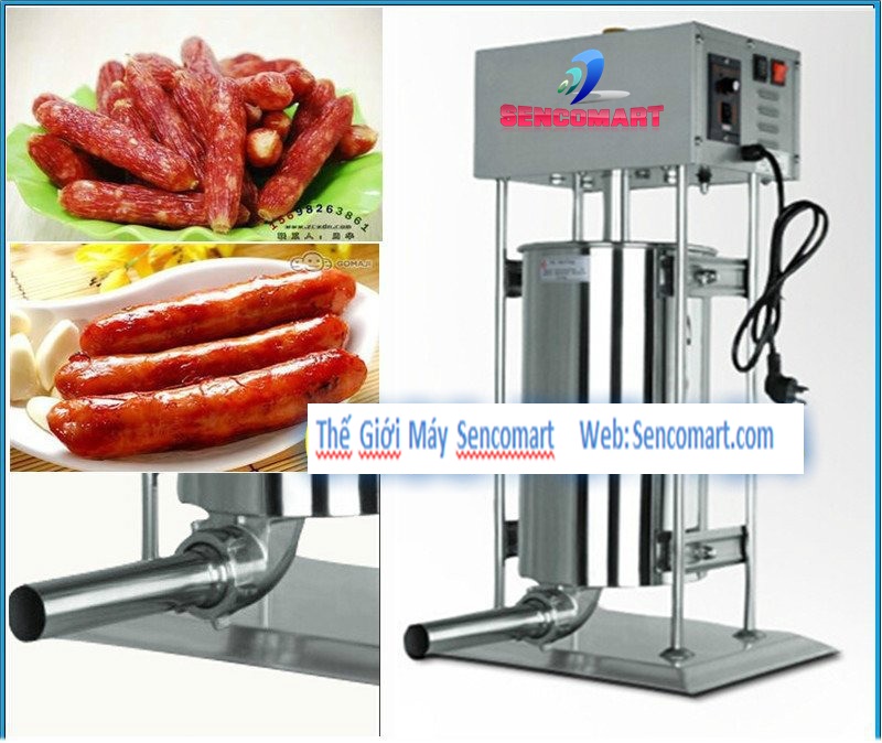 Máy làm xích xích, lạp xưởng chạy điện SENCO15L- Máy Đùn Xúc Xích, Đùn Lạp Xưởng 10kg