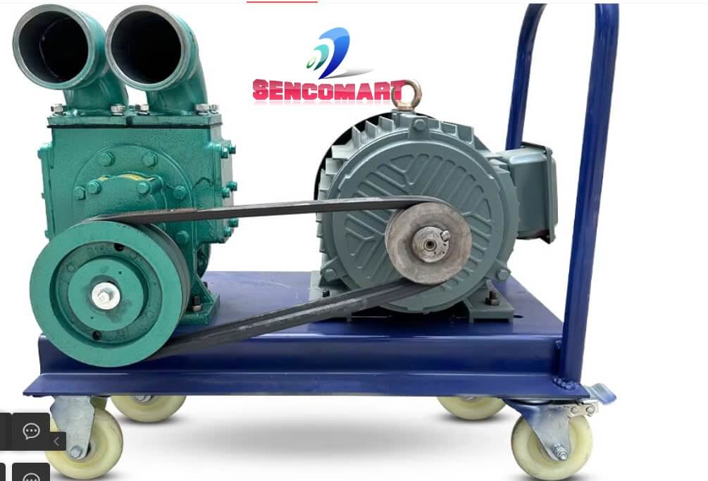 Máy Hút Bùn Cánh Thép 50 Lắp 3 Pha Trọn Bộ