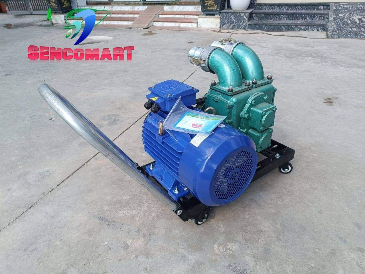 Máy Hút Chất Thải, hút bể biogas họng 75 Cửa Ngang Động Cơ Toàn Phát Bền Bỉ