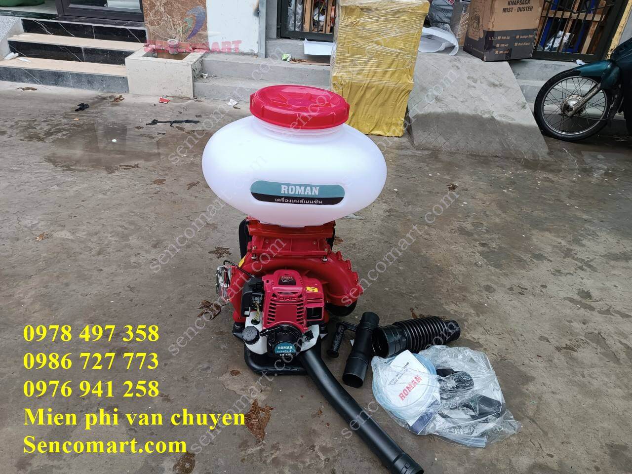 Máy xạ phân chính hãng Roman 4 thì