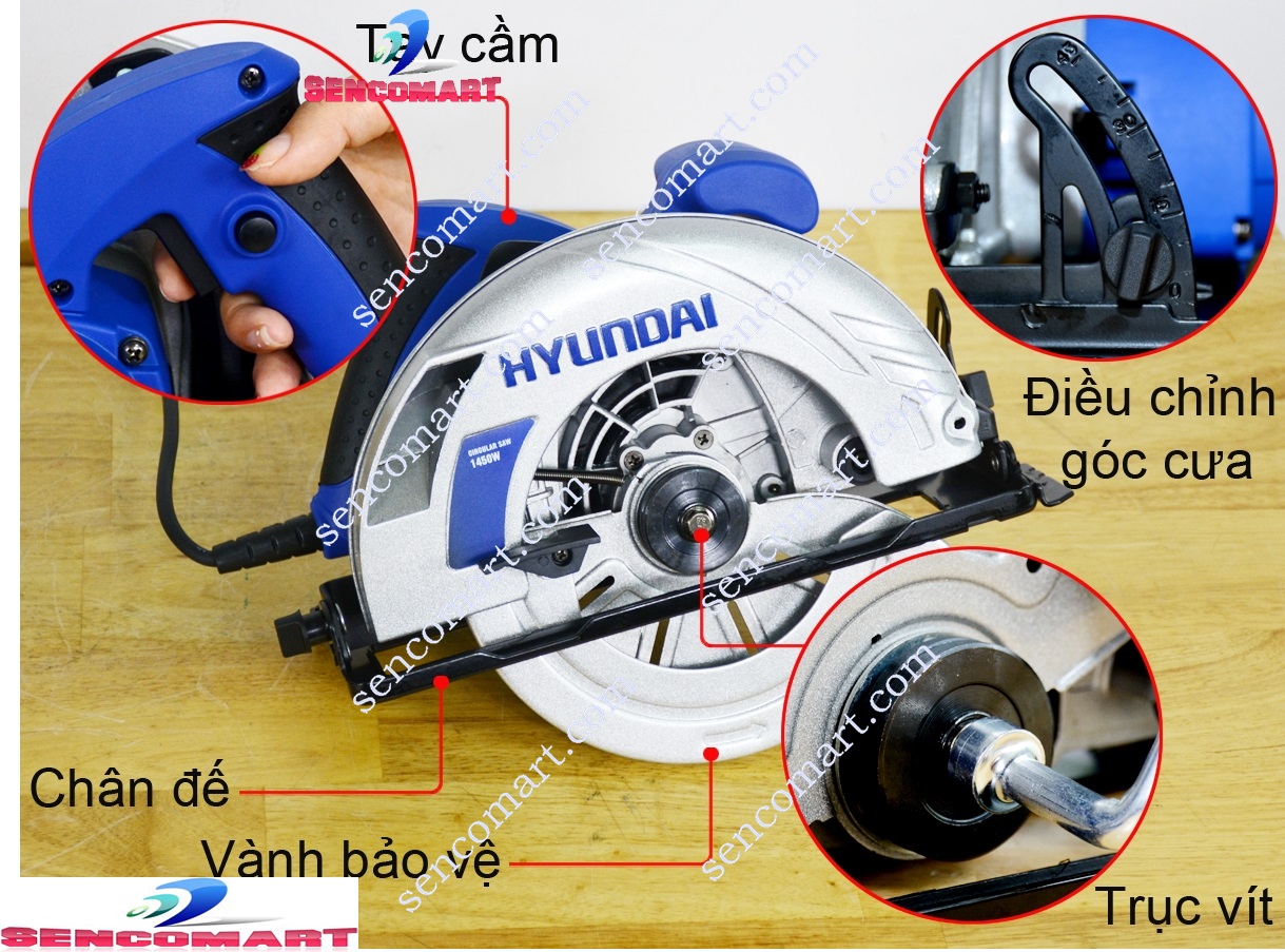 Máy cưa đĩa Hyundai HCD186 185mm