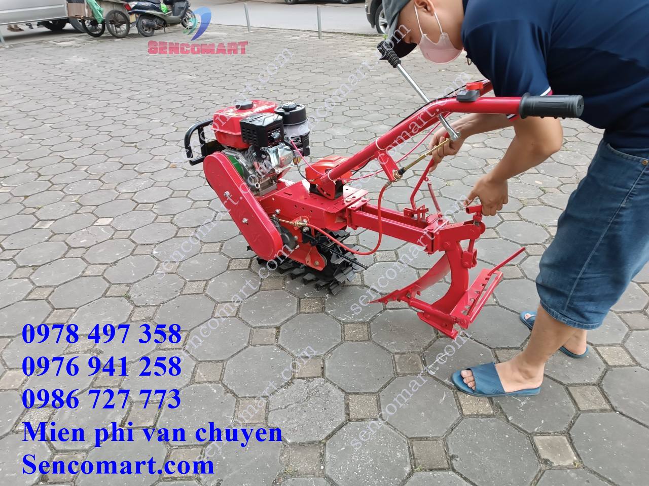 máy cày mini bánh xích