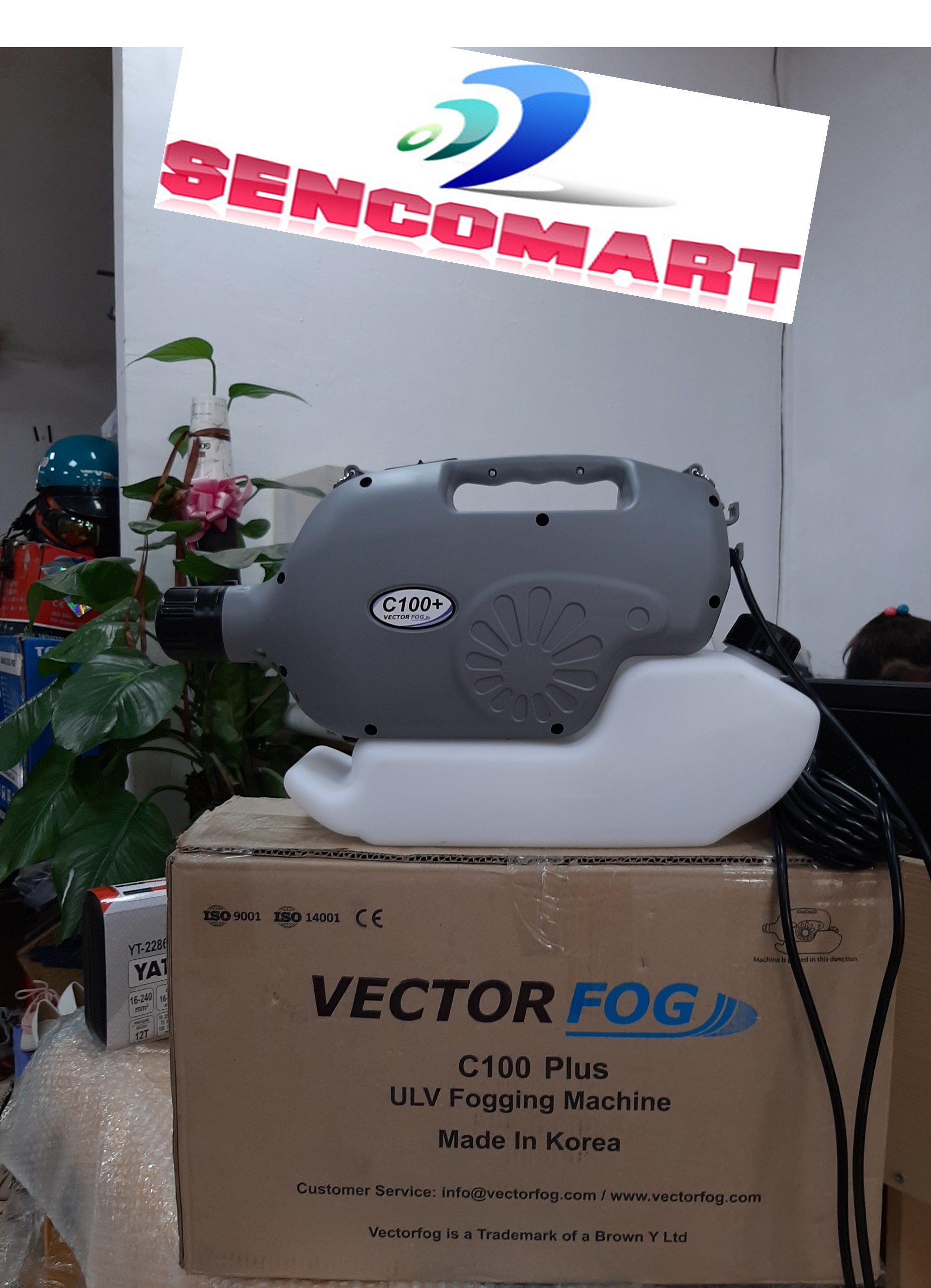 Máy phun sương khử trùng trường học C100 plus xuất xứ Hàn Quốc, máy phun sương mịn ULV VectorFog C100