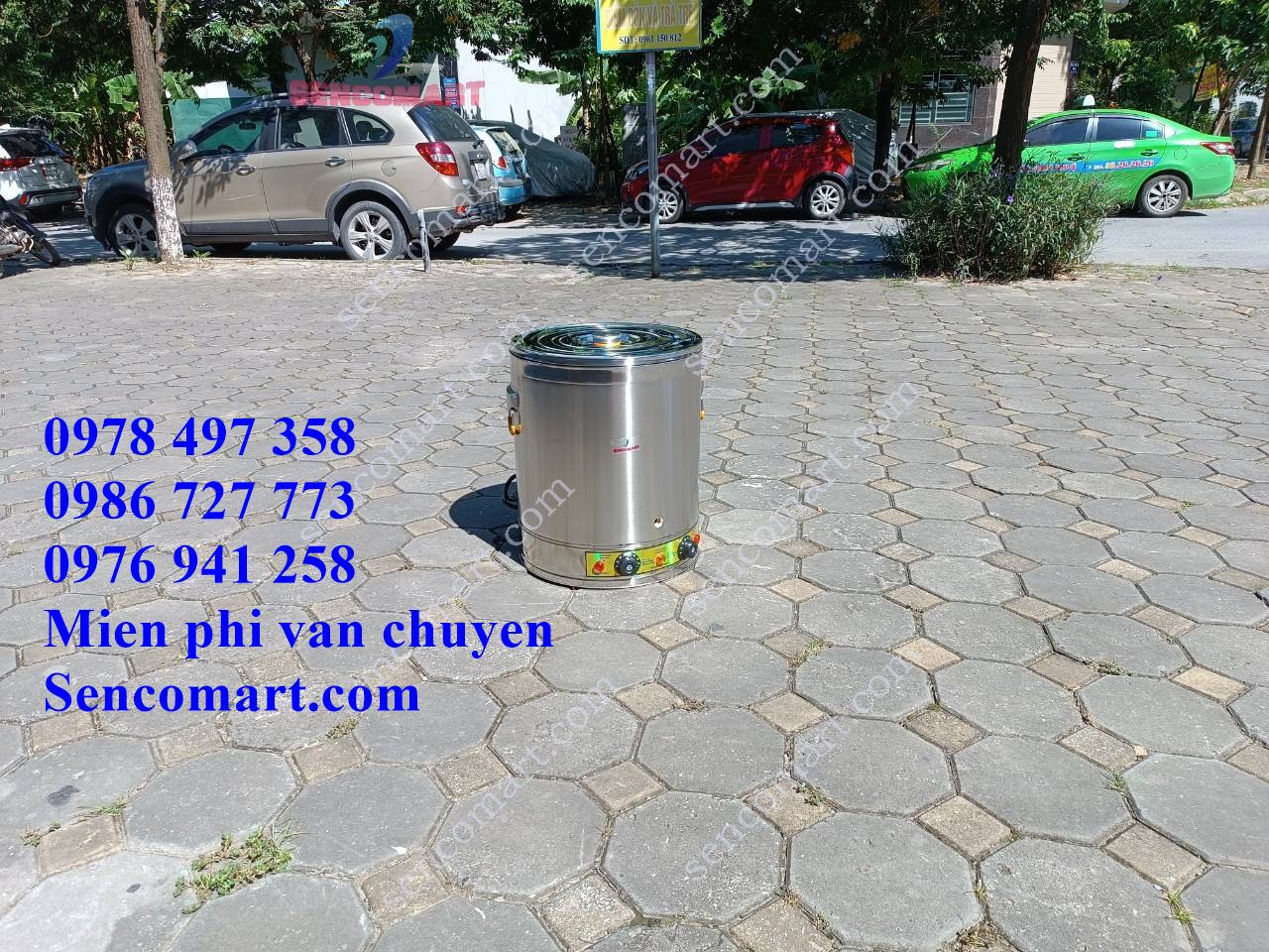Nồi nấu cám lợn 50 lít full inox 304