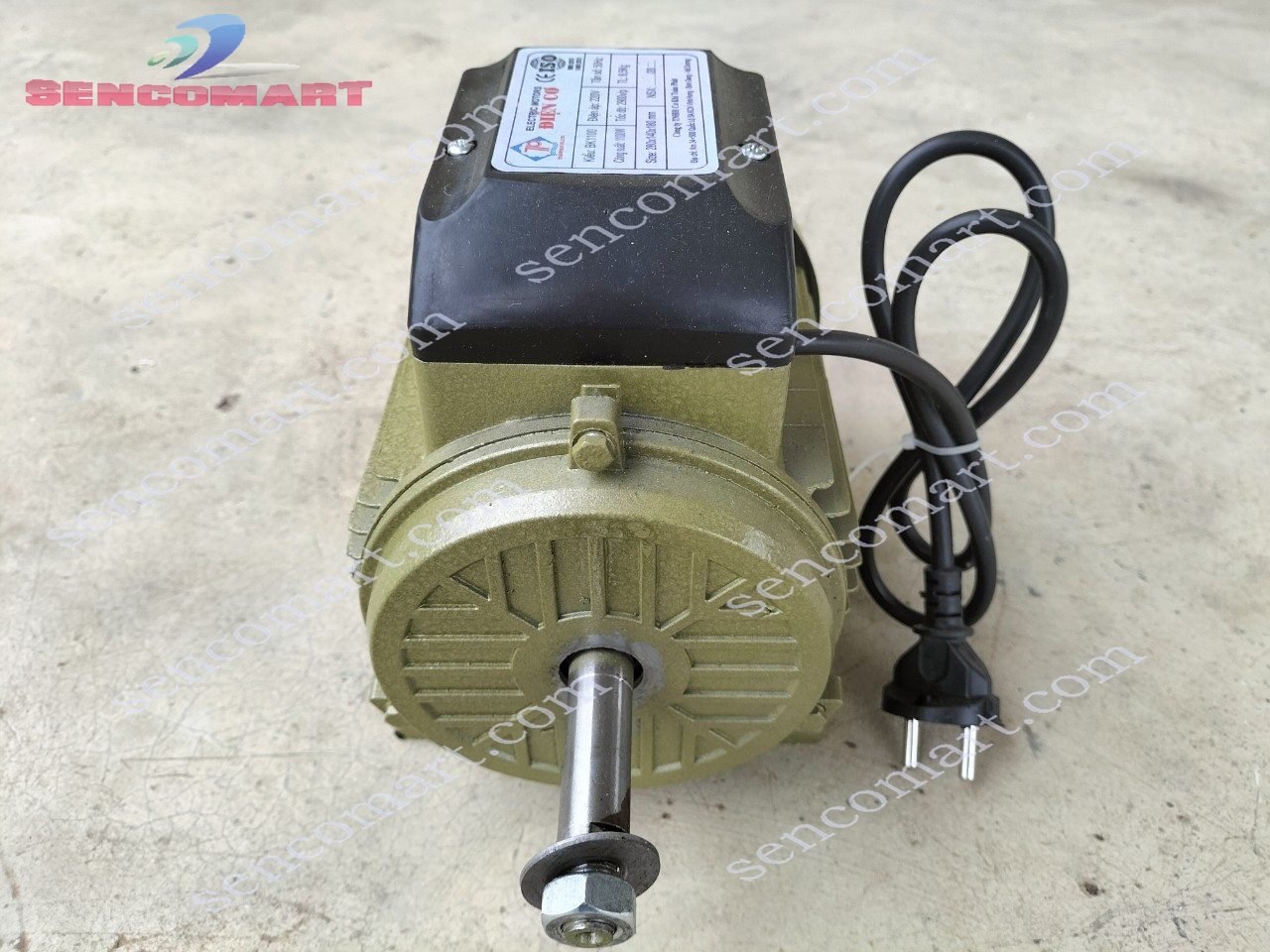 Động cơ điện- Motor- Điện Cơ 1 pha 1100w (1.5hp) 2900v/p Toàn Phát chính hãng