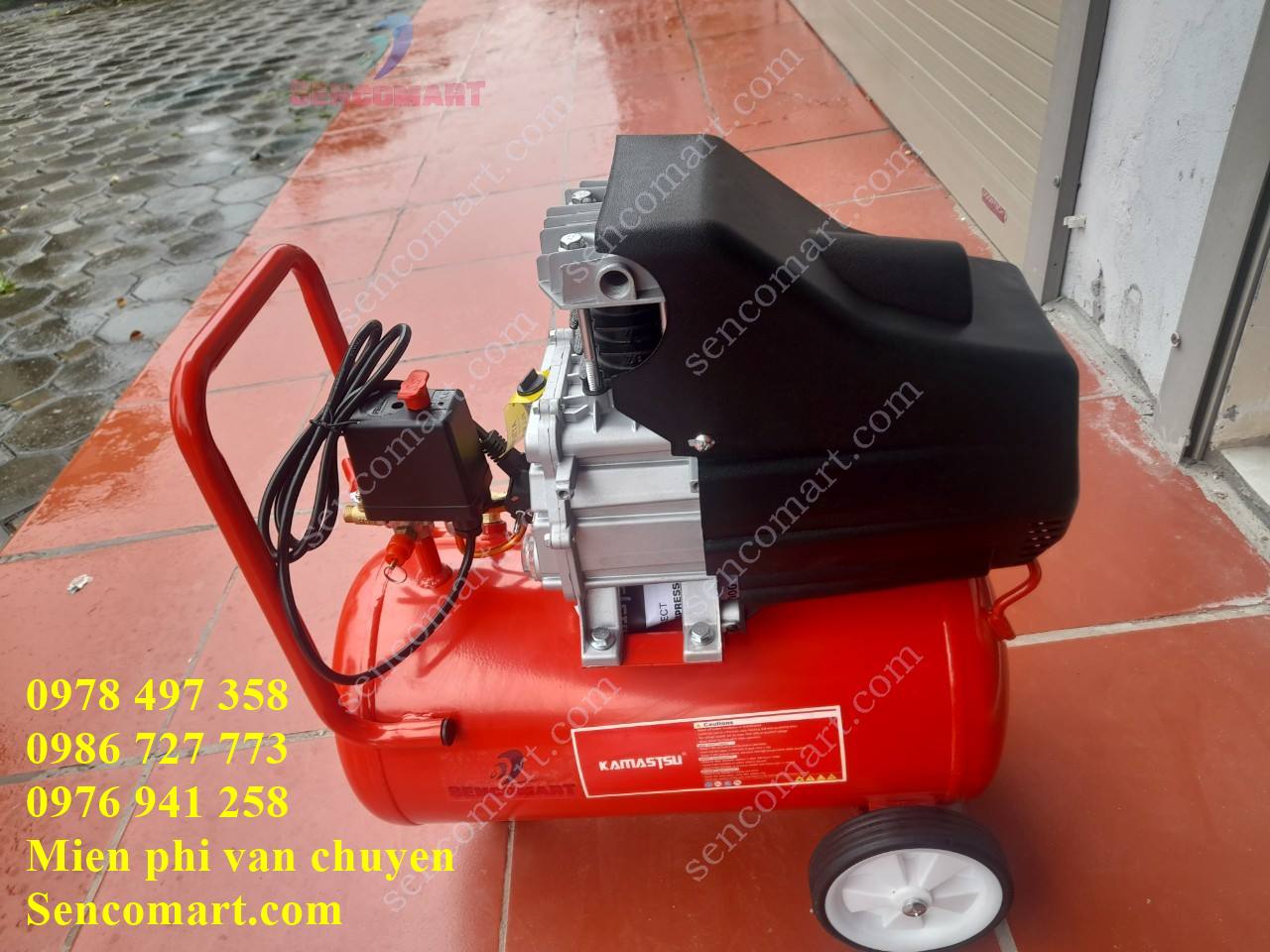 Máy nén khí chính hãng Kamastsu KCD 900, 30L có dầu